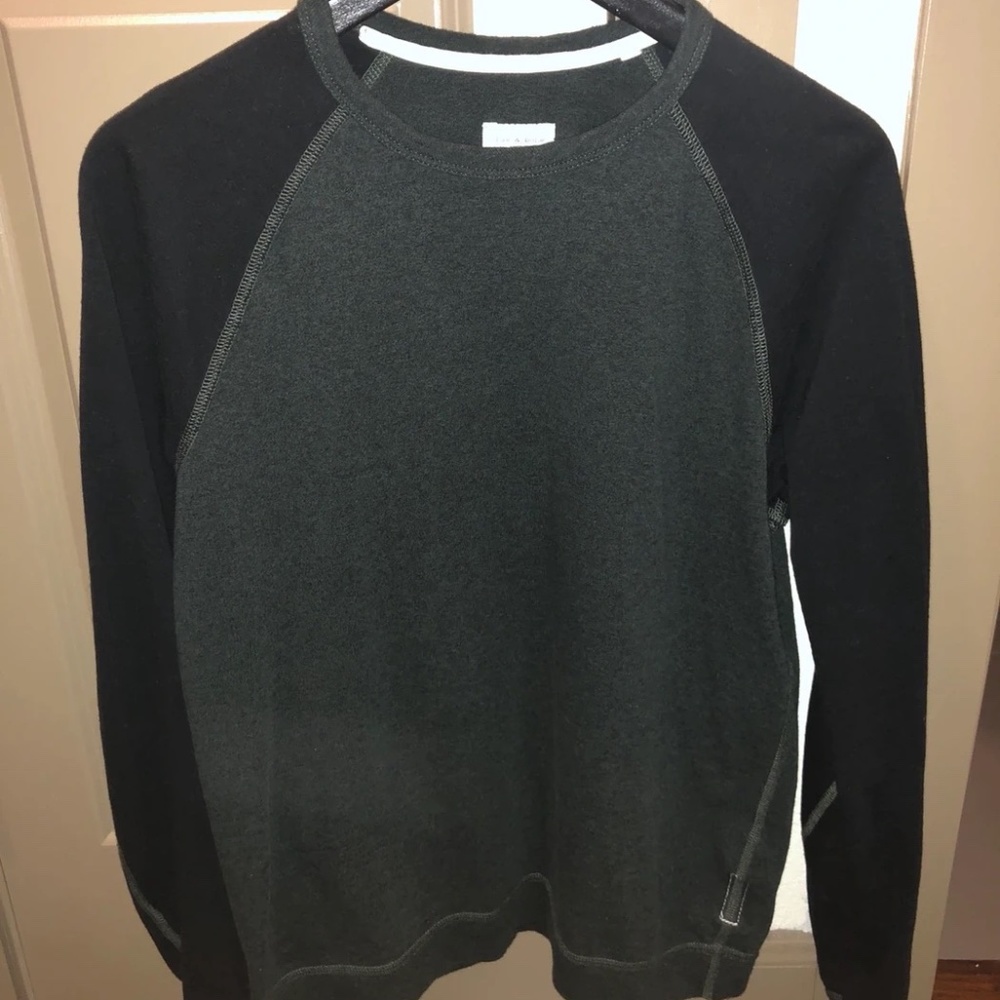 Rag & Bone - Dark Green And Black Long Sleeve Tee - MEDIUM